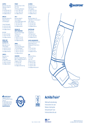 Instructions for use - AchilloTrain