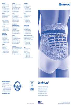 Instructions for use - LumboLoc