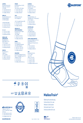 Instructions for use - MalleoTrain
