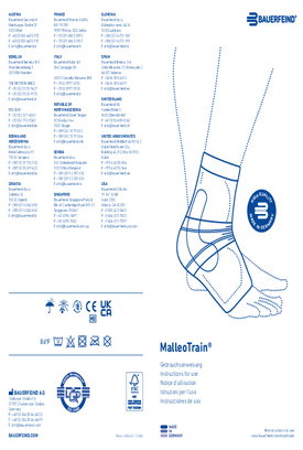 Instructions for use - MalleoTrain