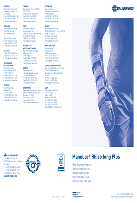 Instructions for use - ManuLoc Rhizo long Plus