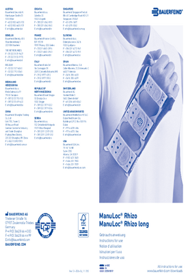 Instructions for use - ManuLoc Rhizo long