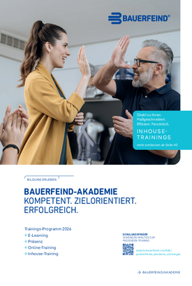 Trainingskatalog Bauerfeind Akademie - 2026