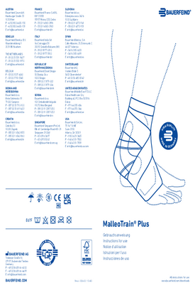 Instructions for use - MalleoTrain Plus