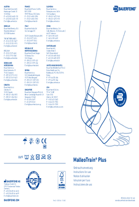 Instructions for use - MalleoTrain Plus