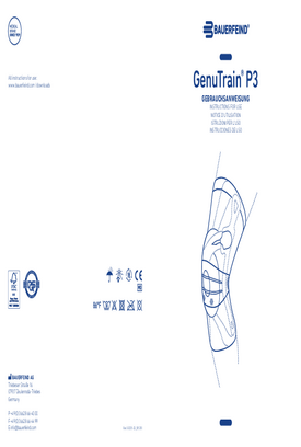 Instructions for use - GenuTrain P3