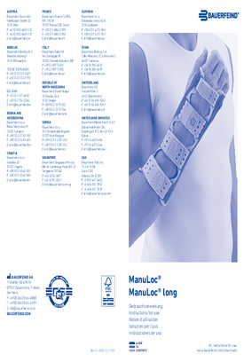 Instructions for use - ManuLoc long