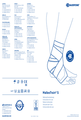 Instructions for use - MalleoTrain S